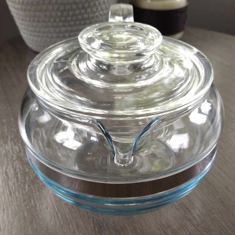 Vintage 6 Cup Glass Pyrex Teapot
